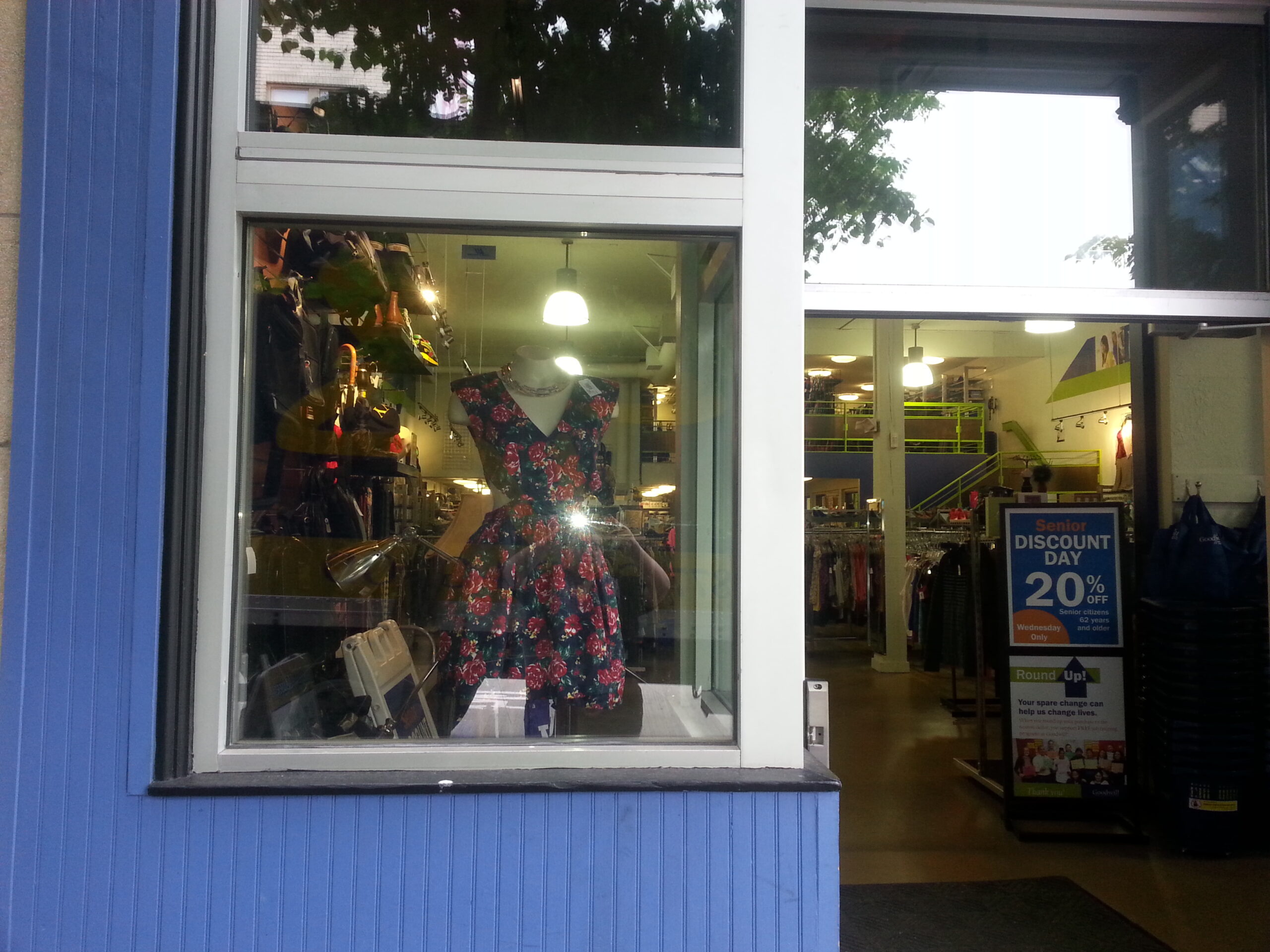 Image of the U District Goodwill store front.